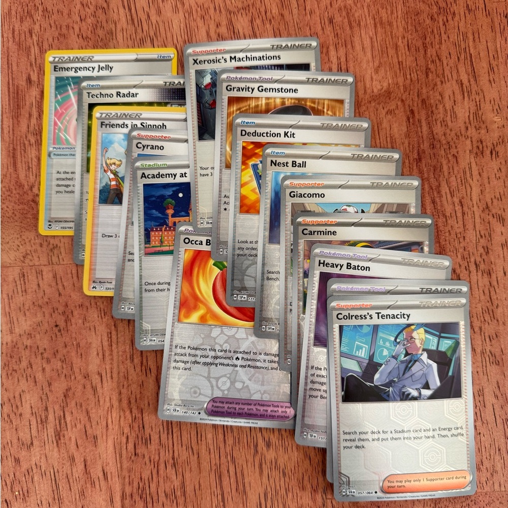 Pokemon Reverse Holo Trainer Card Lot - Assorted